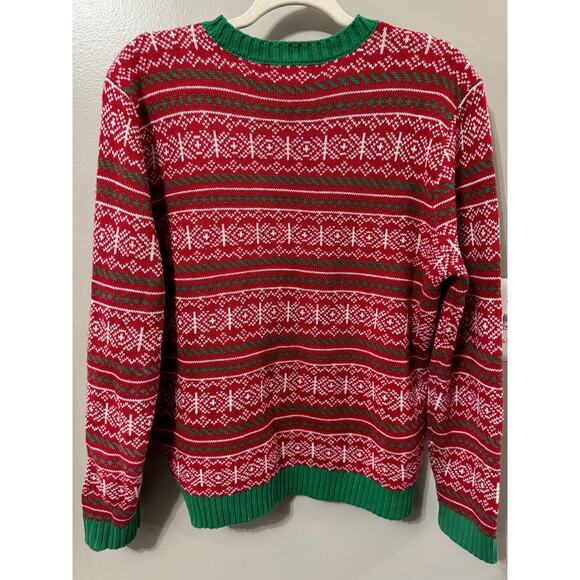 UGLY Holiday 33 Degrees Holiday Reverse Sequin Sweater Medium - Picture 7 of 7